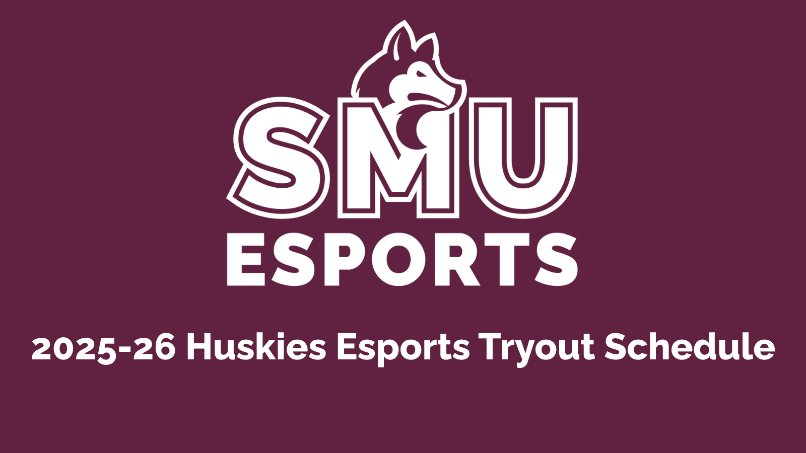 Huskies Esports Announces 2025-26 Tryout Schedule