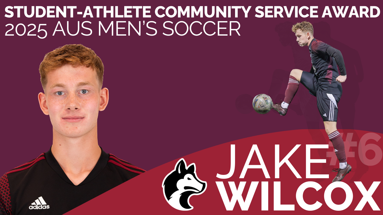 Jake Wilcox wins AUS Student-Athlete Community Service Award