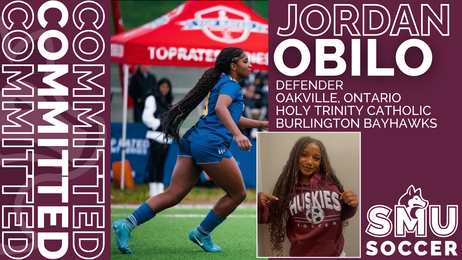 Huskies women&rsquo;s soccer announce commitment of defender Jordan Obilo